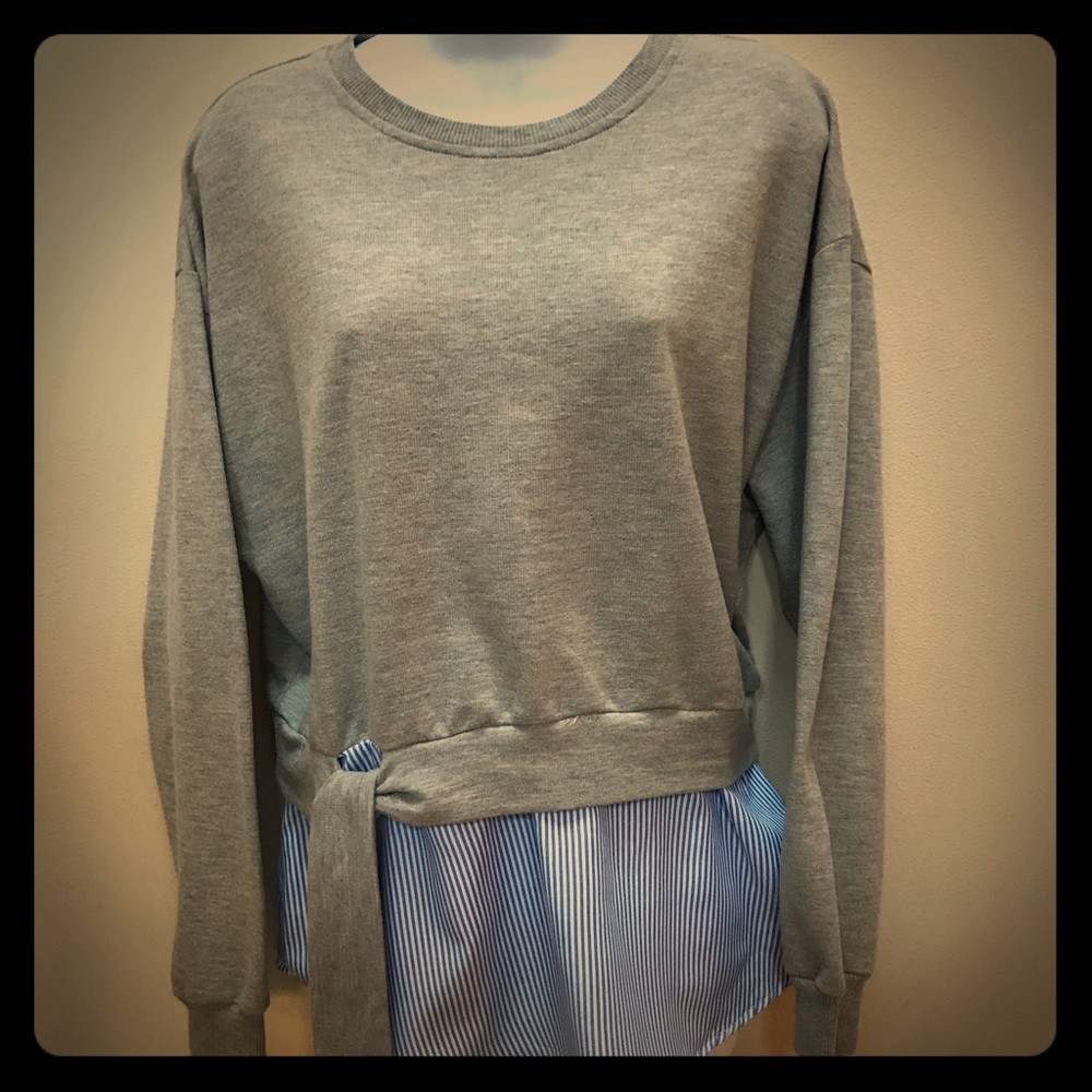 Bleuh Ciel sweatshirt blouse combo *ornate*
